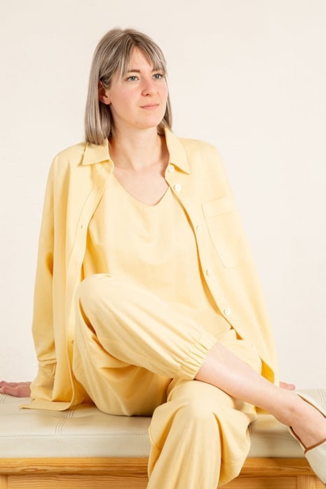 BLOUSE FLUID BLOUSE YELLOW ROSE 4