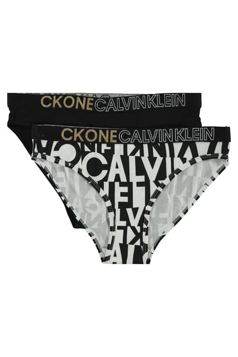 2PK BIKINI, 0R8 BROKENSTRIPEWHITEAOP/PVHBLACK by Calvin Klein