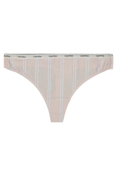 THONG, 4TS BAR STRIPE BARELY PINK by Calvin Klein