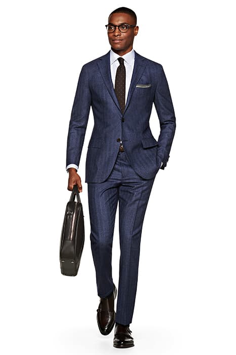 NAVY HERRINGBONE SIENNA SUIT by Suitsupply