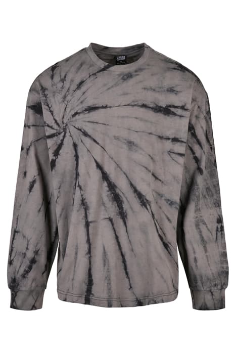 BOXY TYE DYE LS BLACK/ASPHALT by Urban Classics