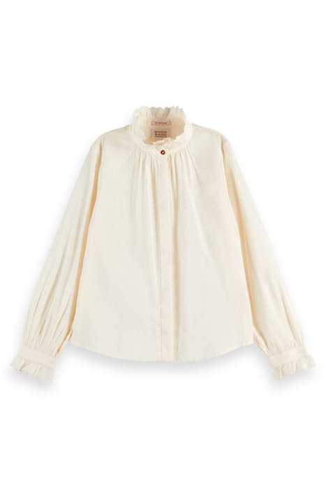 LONG-SLEEVED SHIRT OFF WHITE by Scotch & Soda