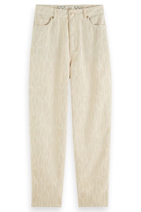 THE TIDE - BALLOON LEG TROUSERS IN CORDUROY ECRU by Scotch & Soda