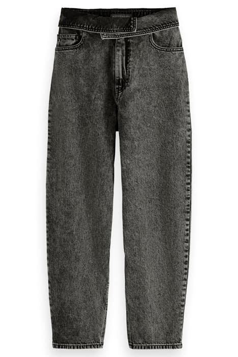 THE TIDE BALLOON LEG JEANS — ACID COLOURS WASHED BLACK by Scotch & Soda