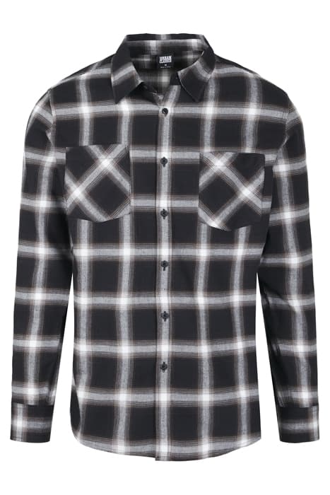 CHECKED FLANELL SHIRT 6 BLACK/WHITE by Urban Classics