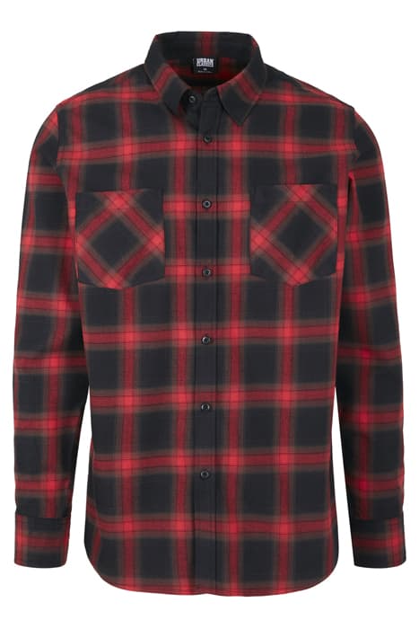 CHECKED FLANELL SHIRT 6 BLACK/RED by Urban Classics