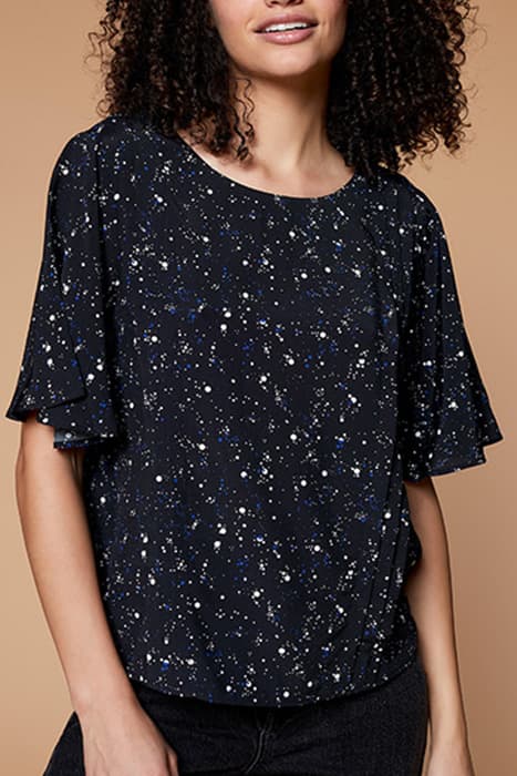 CADO - BLACK POLKA DOT TOP by ONE STEP