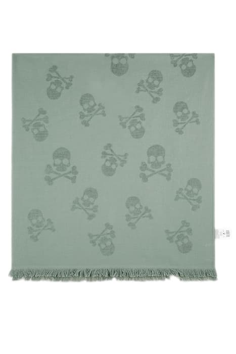 SKULL PATERNED TOWEL KIDS KHAKI by Scalpers