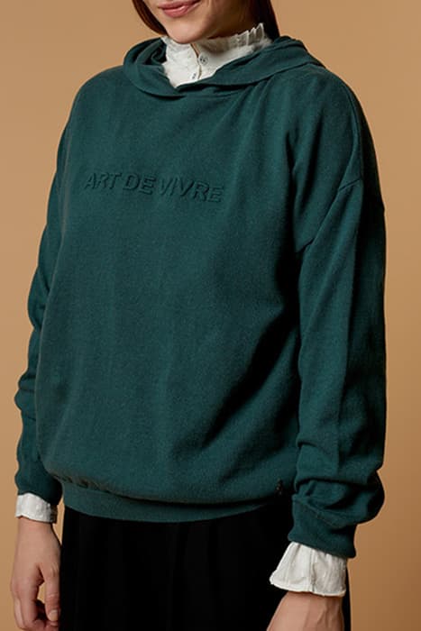 TWIN - CEDAR KNIT JUMPER WITH EMBOSSED MESSAGE by ONE STEP