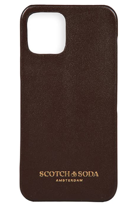 LEATHER IPHONE 12 CASE EARTH by Scotch & Soda