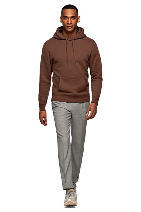 BROWN HOODIE by Suitsupply