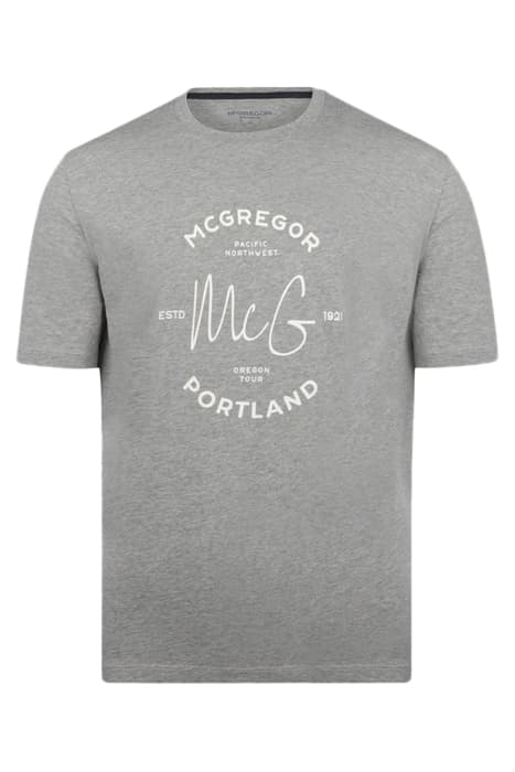 T-SHIRT PORTLAND MEDIUM GREY MELANGE by McGregor