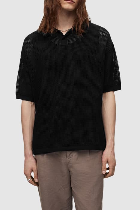 CORBI SS POLO BLACK by AllSaints