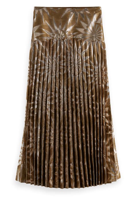 PLEATED JACQUARD SKIRT, IN METALLIC ECOVERO™ BLEND COMBO I by Scotch & Soda