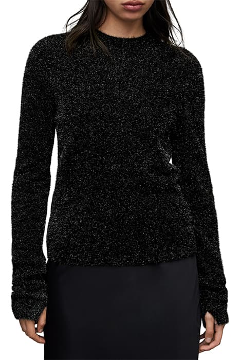 SPARKLE JUMPER BLACK by AllSaints