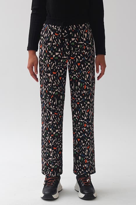 PRINTING KNITWEAR JABEA TROUSERS BLACK PRINT BLACK PRINT by OKY