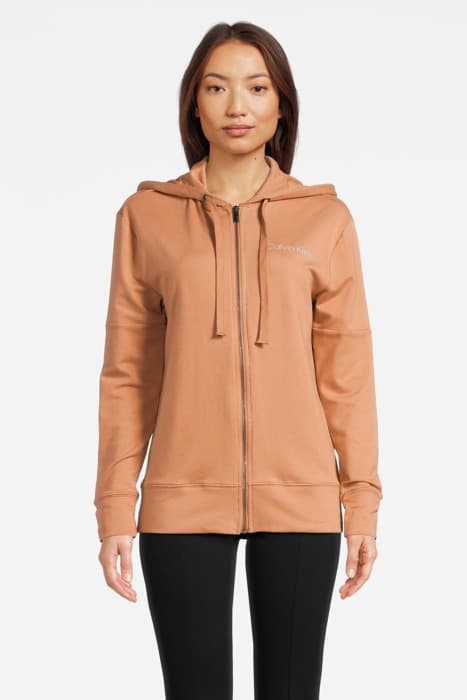 FULL ZIP HOODIE SANDALWOOD by Calvin Klein