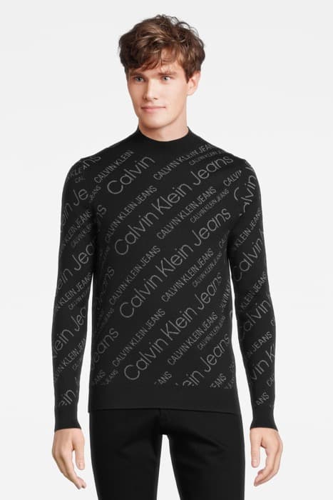 EO/ DIAGONAL AOP SW LOGO AOP CK BLACK by Calvin Klein