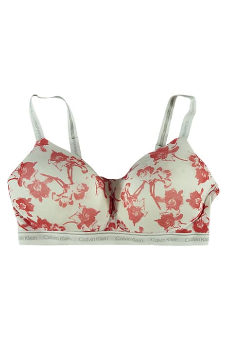 LL BRALETTE (FF) LILIUM PRINT_STRAWBERRY FIELDS by Calvin Klein