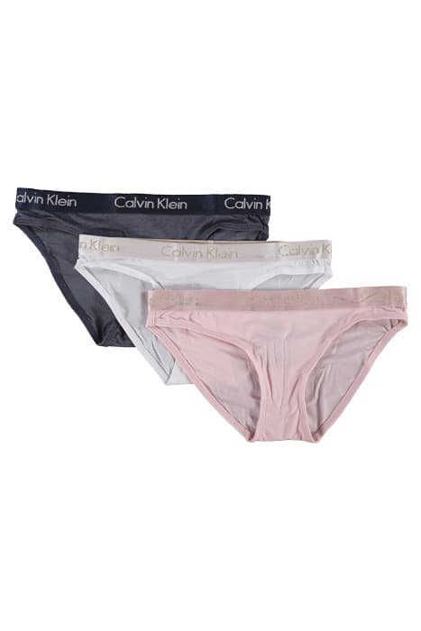 BIKINI 3PK BLUE SHADOW/WHT/BARL PNK by Calvin Klein