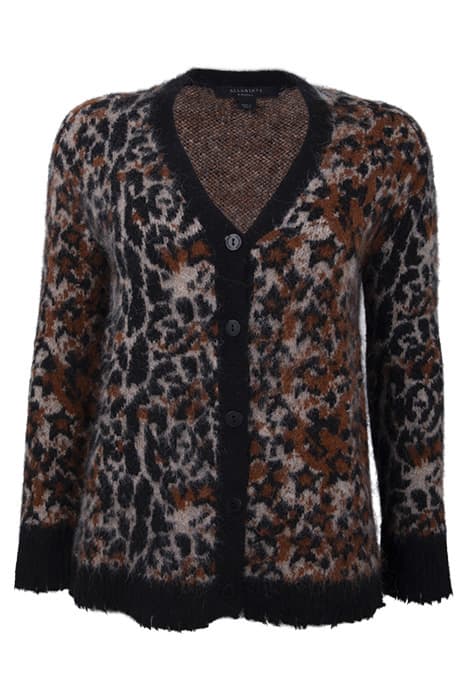 LEOPARD STAR CARDIGA CAMEL MULTI by AllSaints