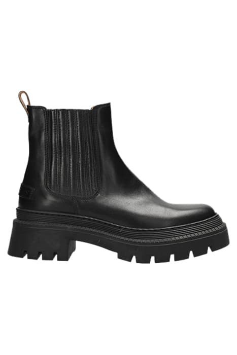 SHS1245 CHELSEA ANKLE BOOT SOFT NAPPA LEATHER BLACK by Shabbies Amsterdam