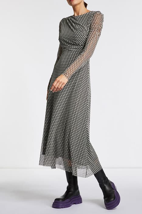 MESH DRESS RECYCLED BLACK by Rich & Royal