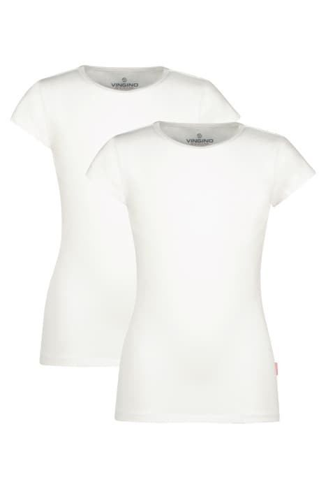 T-SHIRT (2-PACK) REAL WHITE by Vingino