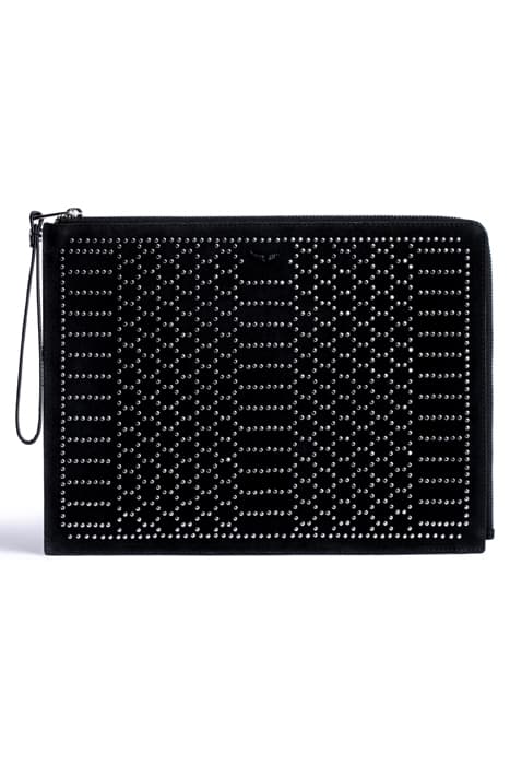 MAXI UMA SUEDE SCALE STUDS NOIR by ZADIG&VOLTAIRE