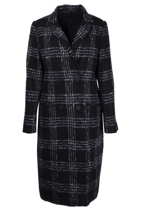 BEXA CHECK COAT BLACK/WHITE by AllSaints