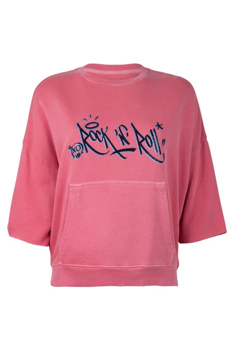 KALY JORMI STRASS SPI SWEAT MC ROSE TEA by ZADIG&VOLTAIRE