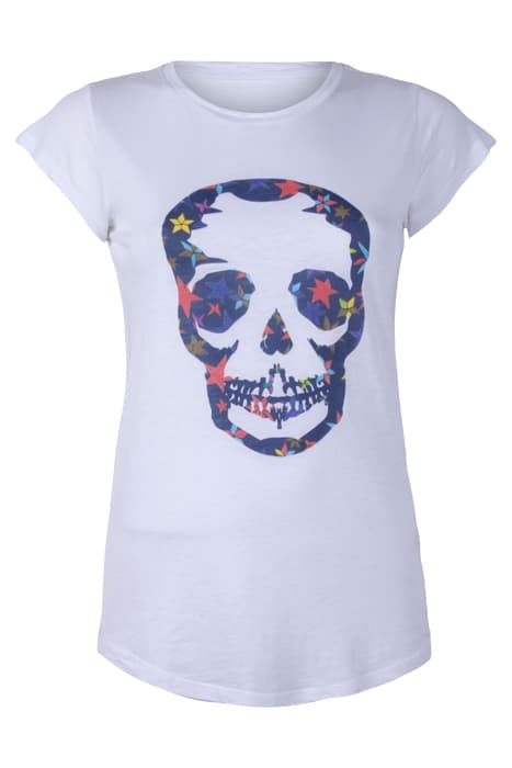 SKINNY PRINT SKULL T-SHIRT CO/ BLANC by ZADIG&VOLTAIRE