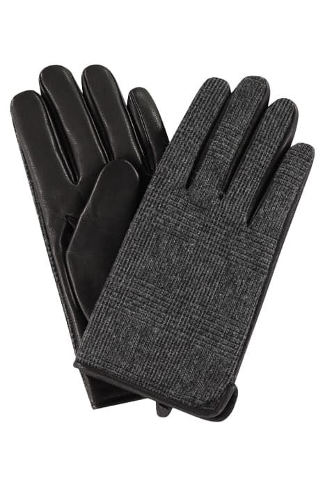 LEATHER PRINCE OF WALES GLOVES MEDIUM GREY by McGregor