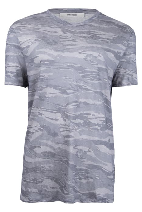 TED LIN AO CAMOU T-SHIRT GRIS CHINE by ZADIG&VOLTAIRE