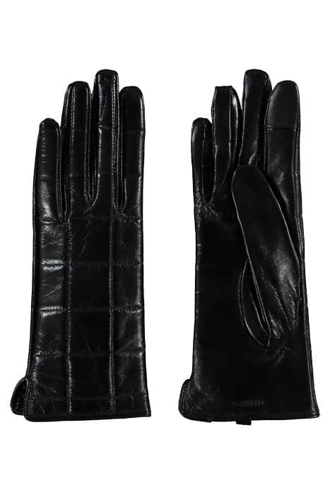 ANDRA LTHR GLOVE SHINY BLACK by AllSaints