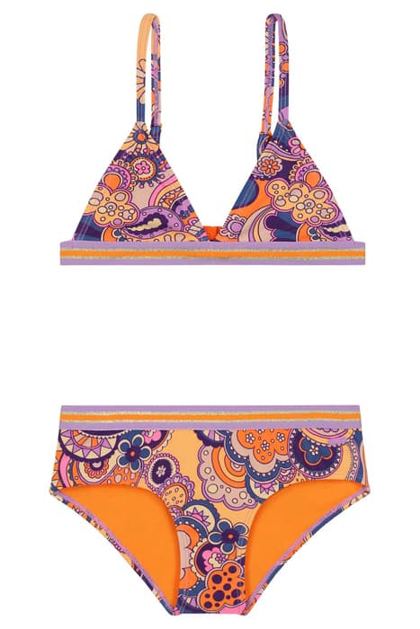 GIRLS LUNA BIKINI SET WOODSTOCK WAVE MULTI COLOR by Shiwi