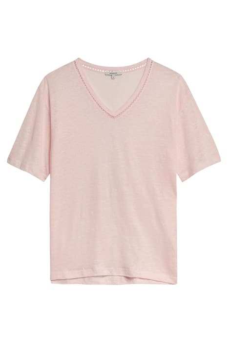 LINNEN T-SHIRT MAUVE CHALK by Sandwich