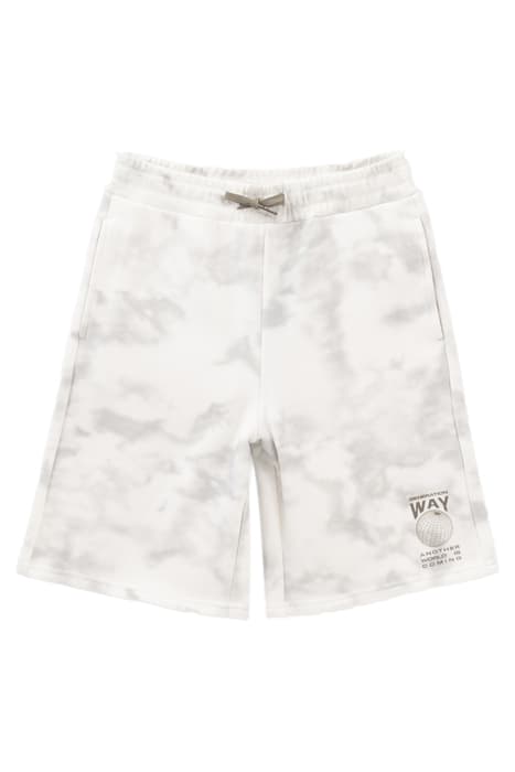 BOYS’ LIGHT GREY TIE-DYE SWEATSHIRT FABRIC BERMUDAS by IKKS