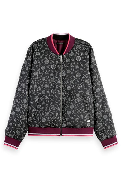 REVERSIBLE PADDED BOMBER JACKET IN RECYCLED POLYESTER PLANET by Scotch & Soda