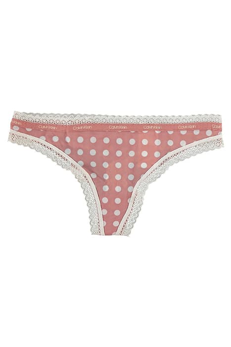 THONG GRID DOT_RED GRAPE by Calvin Klein