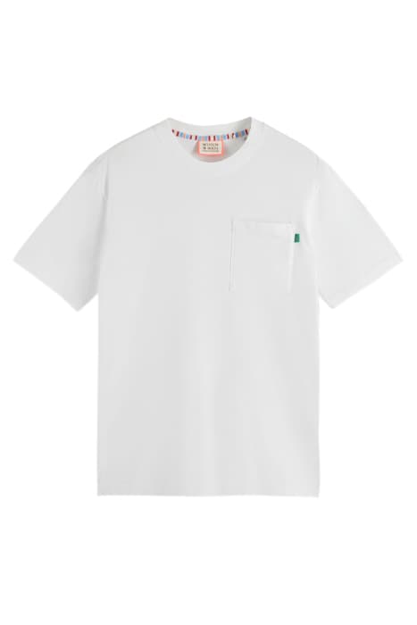 ARTWORK CHESTPOCKET T-SHIRT WHITE by Scotch & Soda