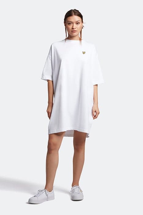 OVERSIZED T-SHIRT DRESS WHITE by Lyle & Scott