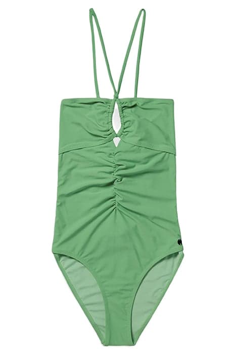 RUCHED FRONT HALTER SWIMSUIT BRIGHT PARAKEET by Scotch & Soda