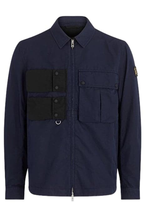 DRAFT OVERSHIRT DARK INK/BLACK by Belstaff