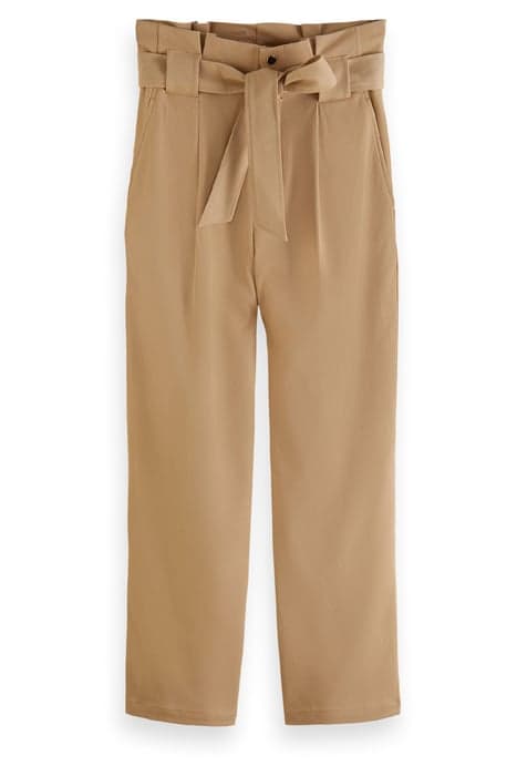 DAISY - HIGH RISE STRAIGHT LEG PAPERBAG TROUSERS TRAVERTINE by Scotch & Soda