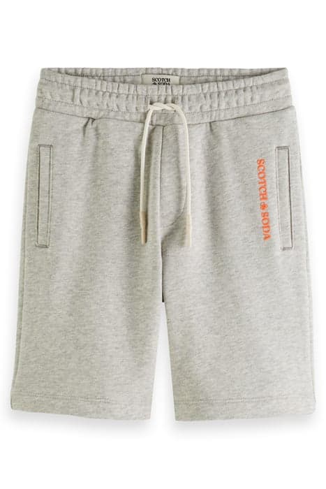 SWEAT SHORT IN ORGANIC COTTON GREY MELANGE by Scotch & Soda