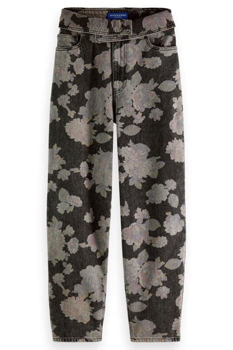 THE TIDE BALLOON LEG JEANS — FLOWER ALLOVER COMBO A FLOWERS by Scotch & Soda