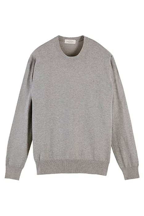 ESSENTIALS - CLASSIC CREWNECK PULL GREY MELANGE by Scotch & Soda