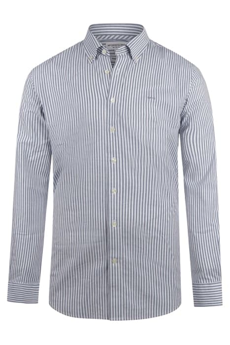 STRETCH OXFORD SHIRT BIG STRIPE NAVY by McGregor