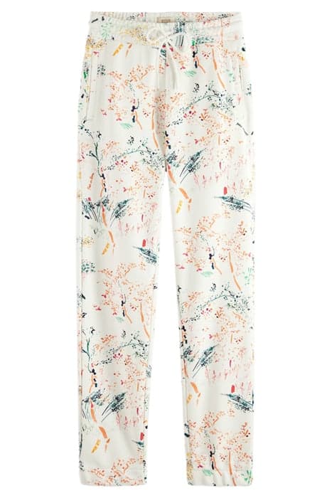 PRINTED EASY SWEAT PANTS WILDER WHITE by Scotch & Soda